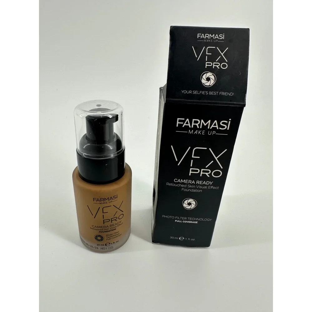 Farmasi VFX Pro Camera Ready Foundation 08 Chestnut Full Coverage Matte‎ 1 fl oz